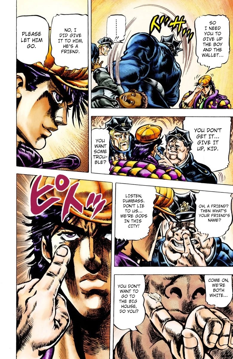 JoJo’s Bizarre Adventure Part 2 – Battle Tendency (Colored) Chapter 1 - Page 9