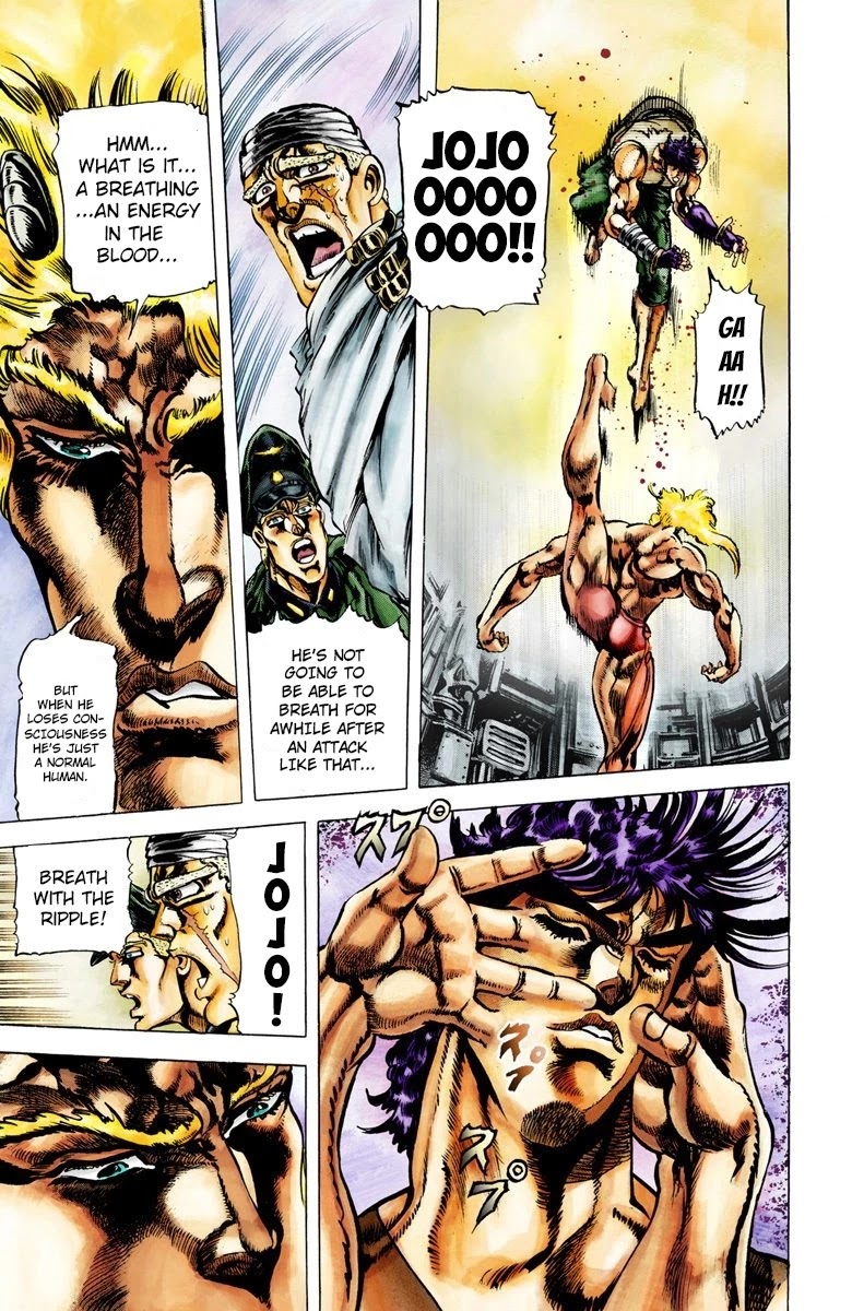 JoJo’s Bizarre Adventure Part 2 – Battle Tendency (Colored) Chapter 15 - Page 12