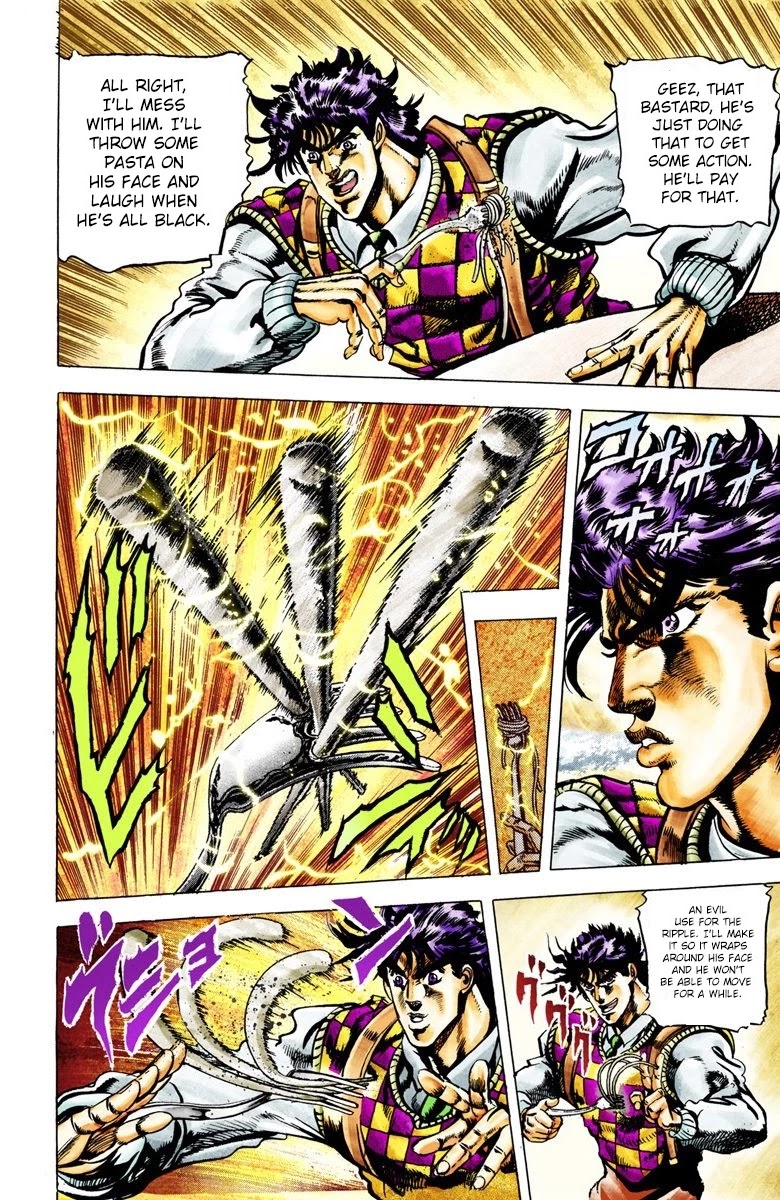 JoJo’s Bizarre Adventure Part 2 – Battle Tendency (Colored) Chapter 18 - Page 12