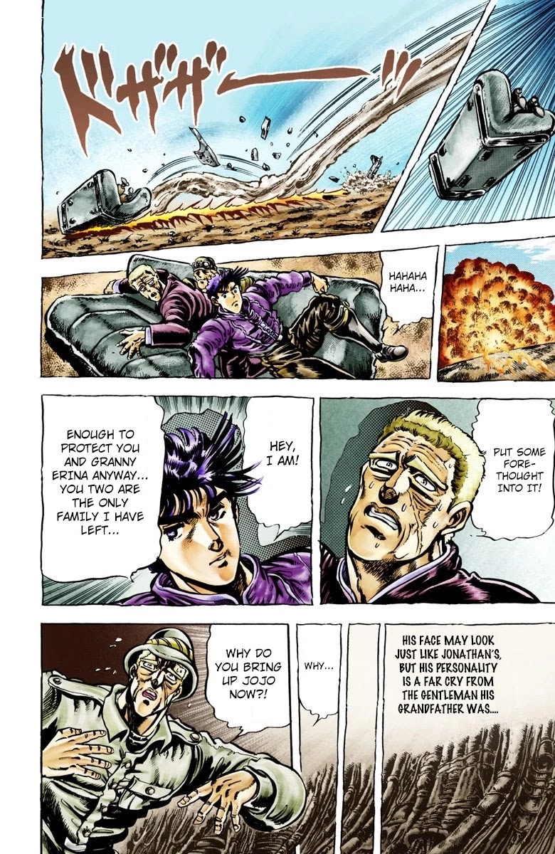 JoJo’s Bizarre Adventure Part 2 – Battle Tendency (Colored) Chapter 2 - Page 13