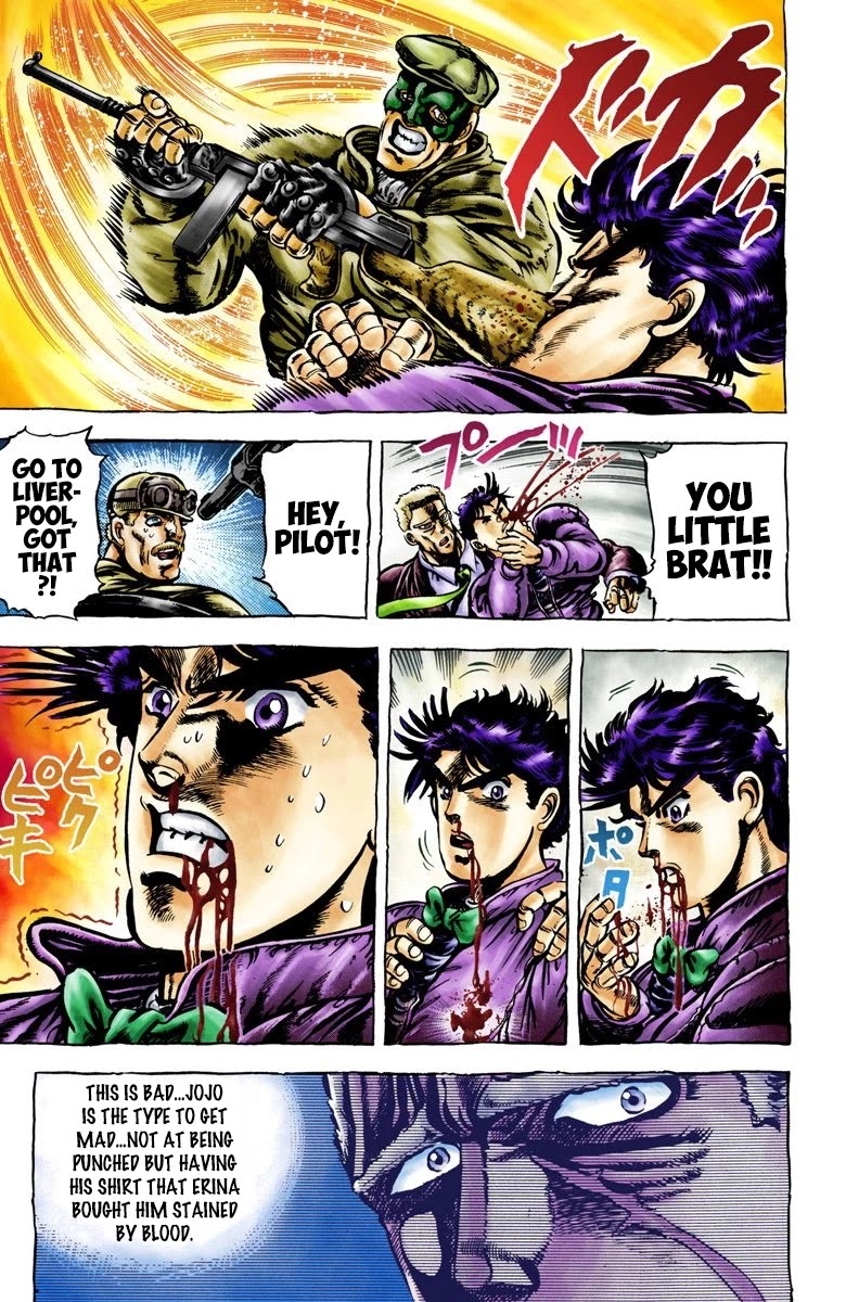 JoJo’s Bizarre Adventure Part 2 – Battle Tendency (Colored) Chapter 2 - Page 8