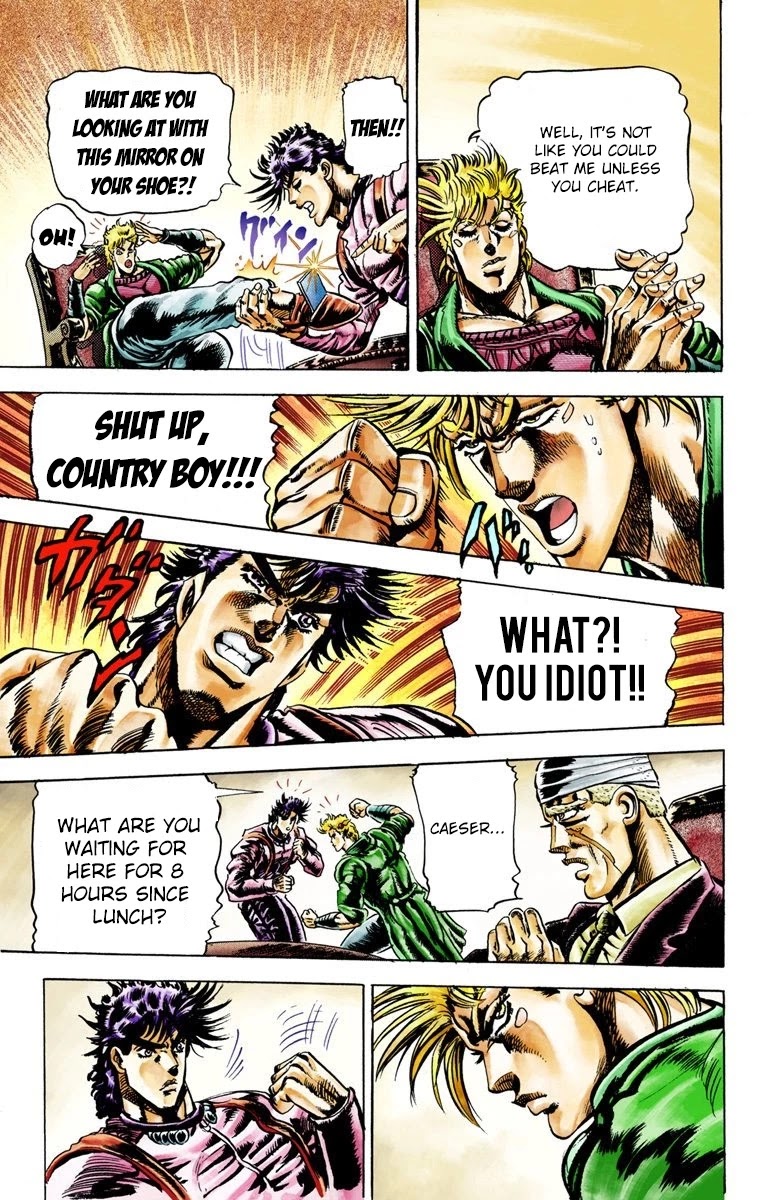 JoJo’s Bizarre Adventure Part 2 – Battle Tendency (Colored) Chapter 21 - Page 4