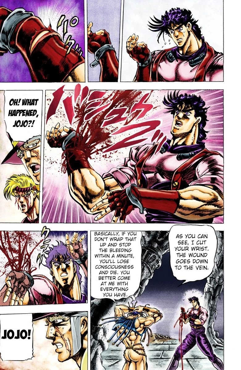 JoJo’s Bizarre Adventure Part 2 – Battle Tendency (Colored) Chapter 24 - Page 12