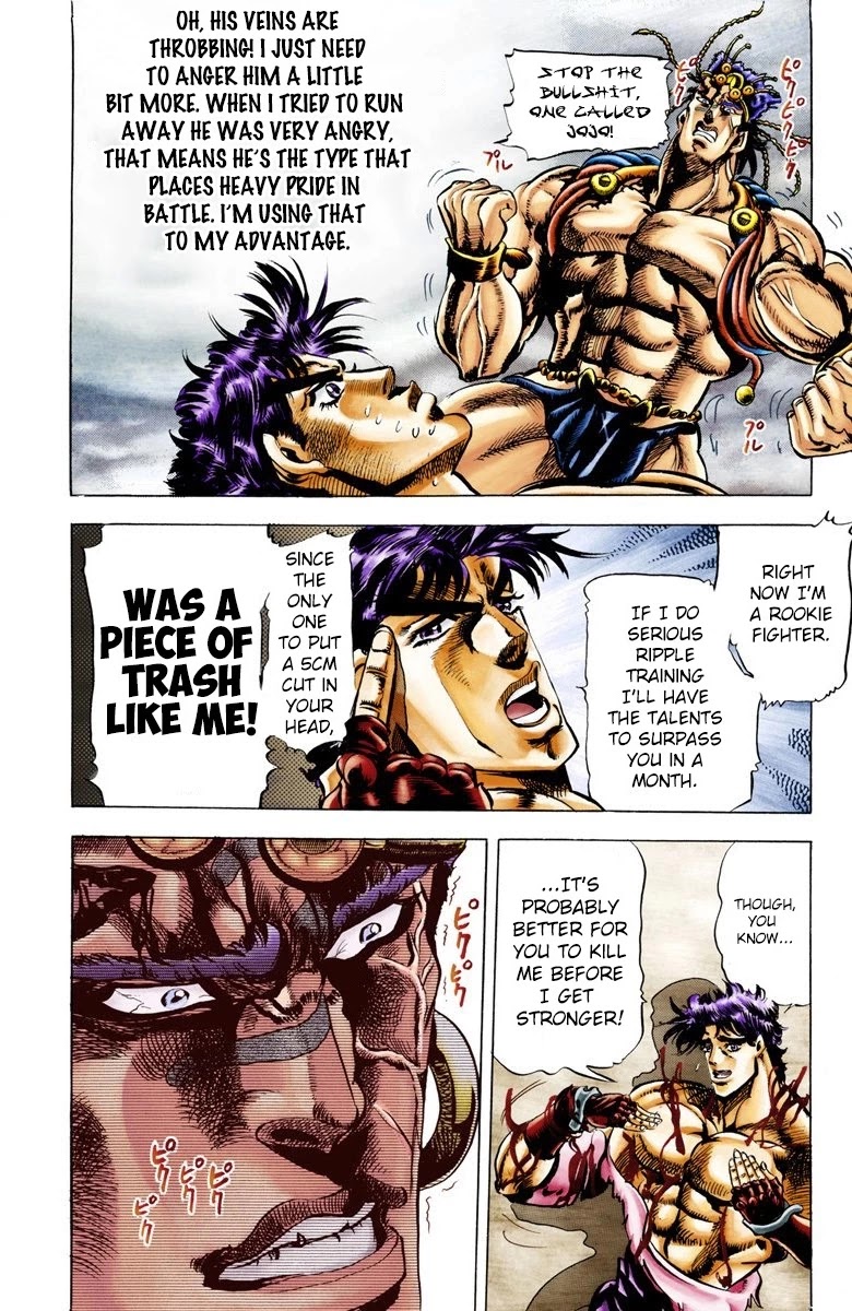 JoJo’s Bizarre Adventure Part 2 – Battle Tendency (Colored) Chapter 26 - Page 7