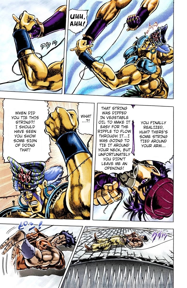 JoJo’s Bizarre Adventure Part 2 – Battle Tendency (Colored) Chapter 33 - Page 15