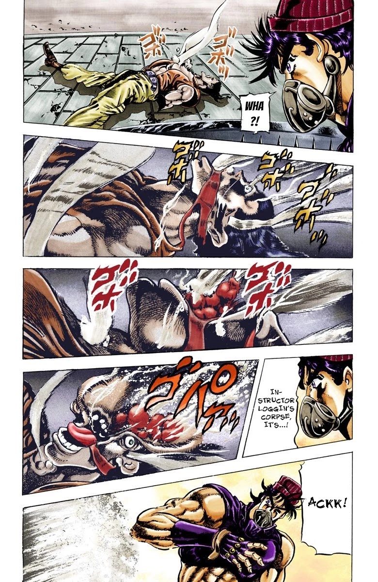 JoJo’s Bizarre Adventure Part 2 – Battle Tendency (Colored) Chapter 34 - Page 11