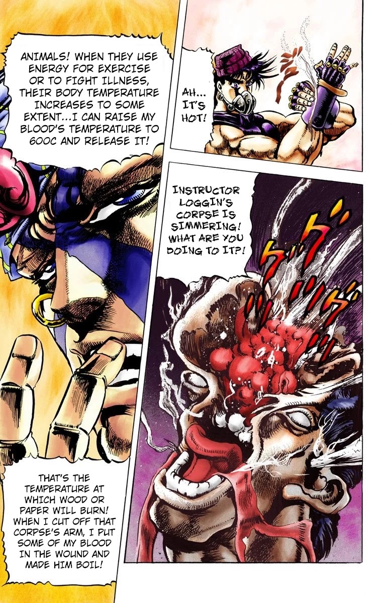 JoJo’s Bizarre Adventure Part 2 – Battle Tendency (Colored) Chapter 34 - Page 12