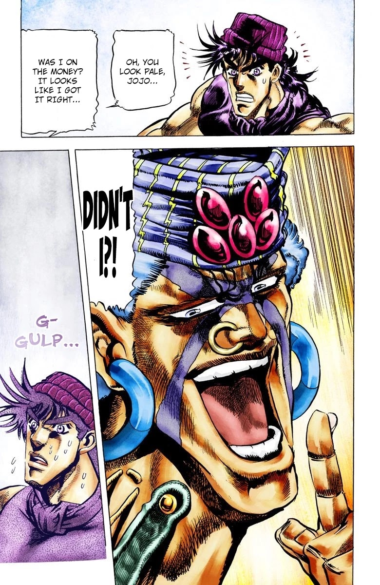 JoJo’s Bizarre Adventure Part 2 – Battle Tendency (Colored) Chapter 35 - Page 10