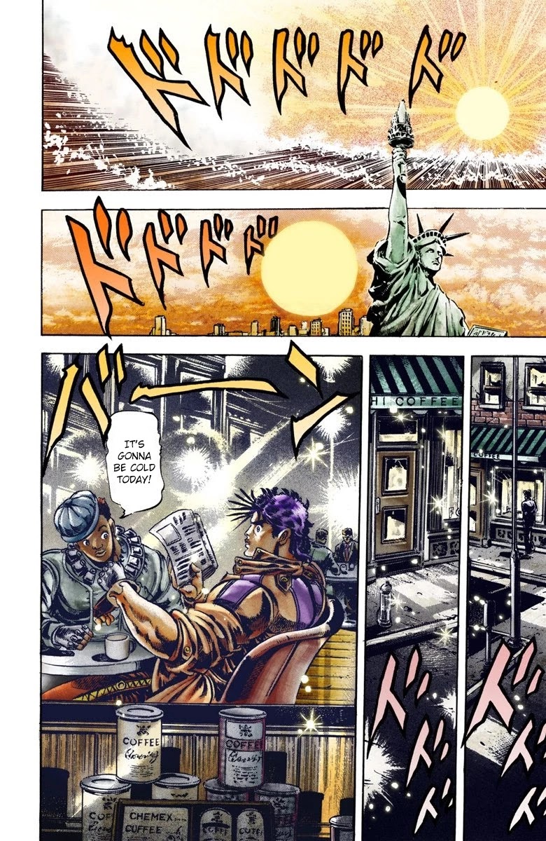 JoJo’s Bizarre Adventure Part 2 – Battle Tendency (Colored) Chapter 4 - Page 12