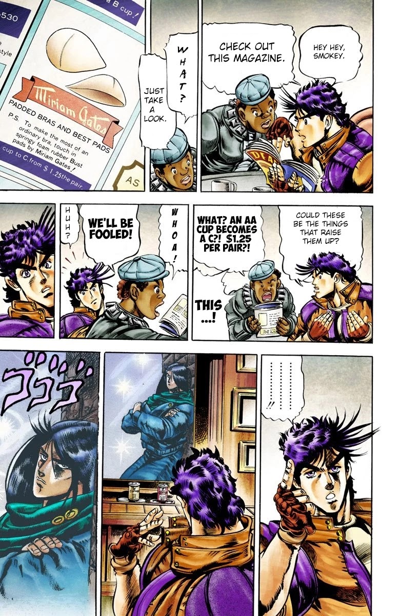 JoJo’s Bizarre Adventure Part 2 – Battle Tendency (Colored) Chapter 4 - Page 13