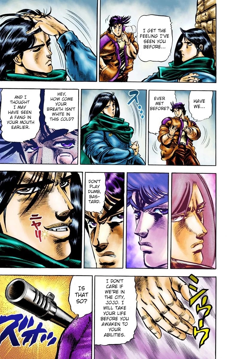 JoJo’s Bizarre Adventure Part 2 – Battle Tendency (Colored) Chapter 4 - Page 15