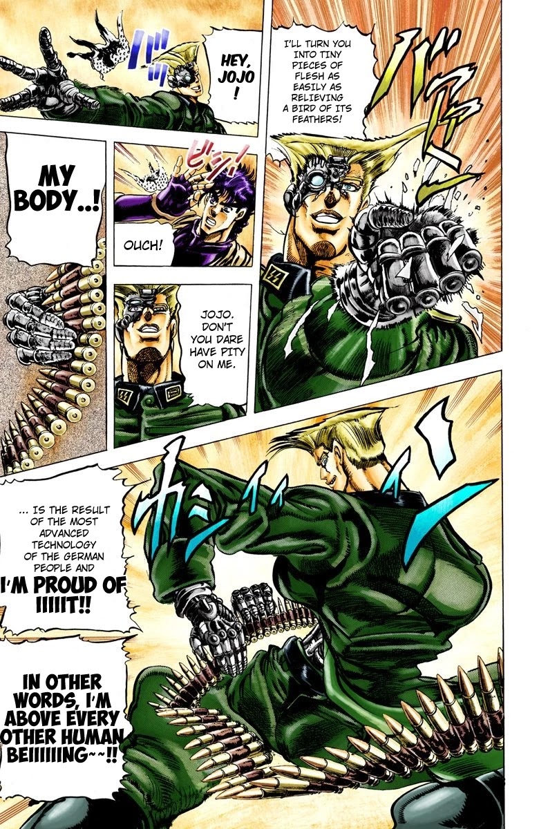 JoJo’s Bizarre Adventure Part 2 – Battle Tendency (Colored) Chapter 41 - Page 9