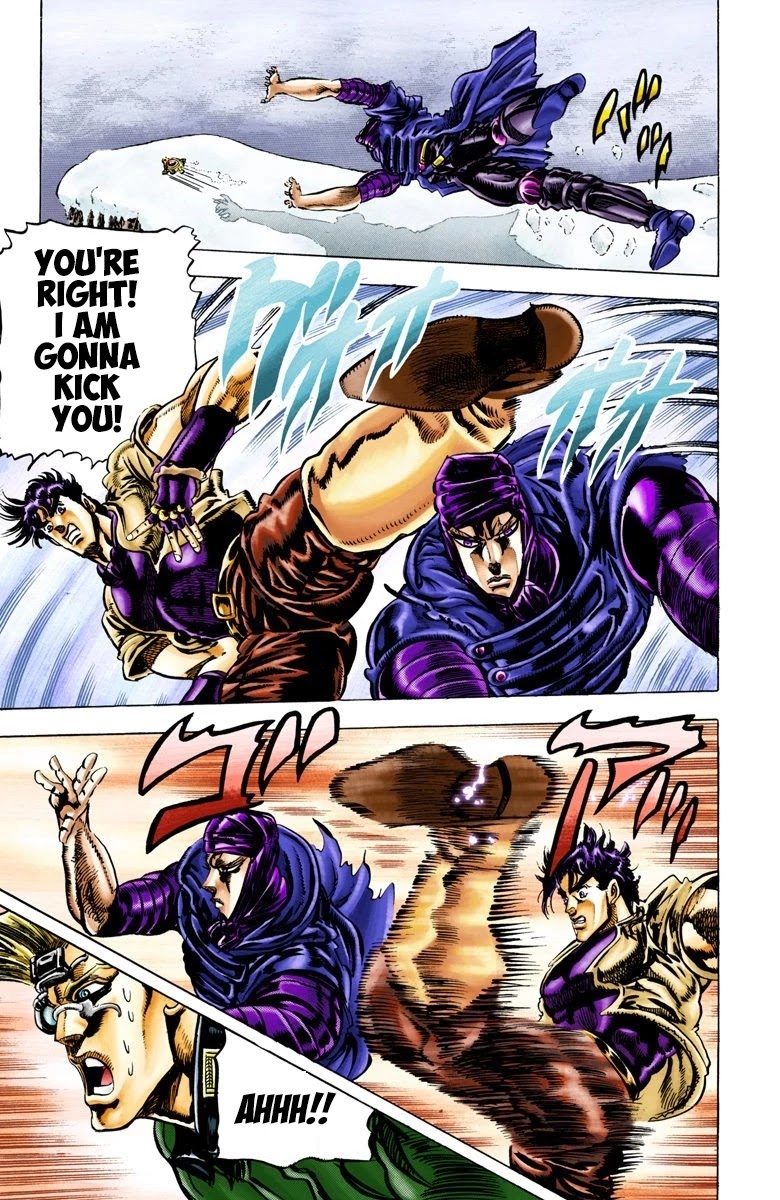 JoJo’s Bizarre Adventure Part 2 – Battle Tendency (Colored) Chapter 42 - Page 13