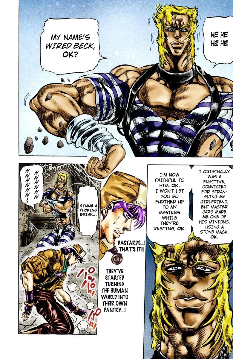 JoJo’s Bizarre Adventure Part 2 – Battle Tendency (Colored) Chapter 50 - Page 7