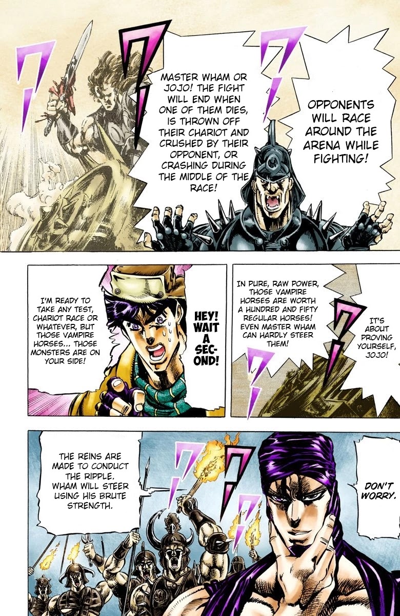 JoJo’s Bizarre Adventure Part 2 – Battle Tendency (Colored) Chapter 53 - Page 13