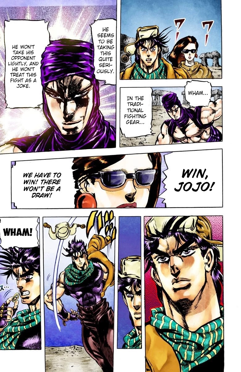 JoJo’s Bizarre Adventure Part 2 – Battle Tendency (Colored) Chapter 53 - Page 16