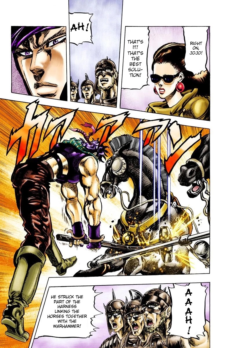 JoJo’s Bizarre Adventure Part 2 – Battle Tendency (Colored) Chapter 55 - Page 13