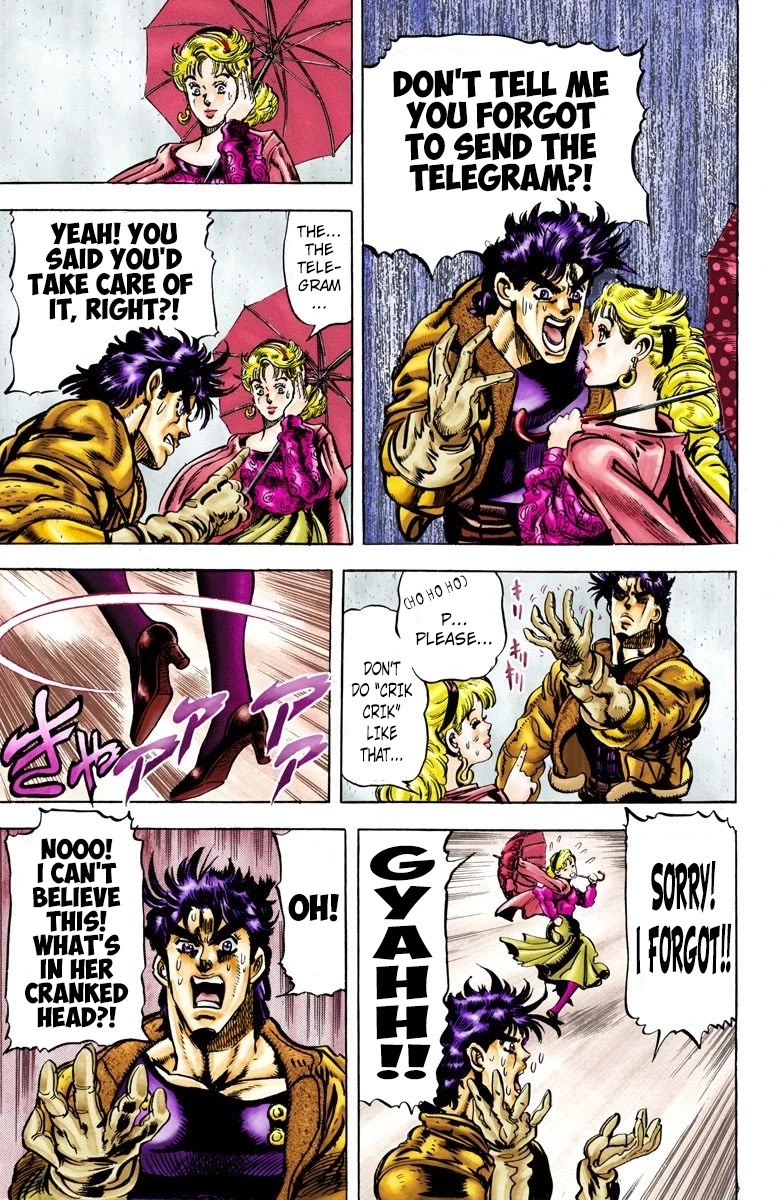 JoJo’s Bizarre Adventure Part 2 – Battle Tendency (Colored) Chapter 69 - Page 13