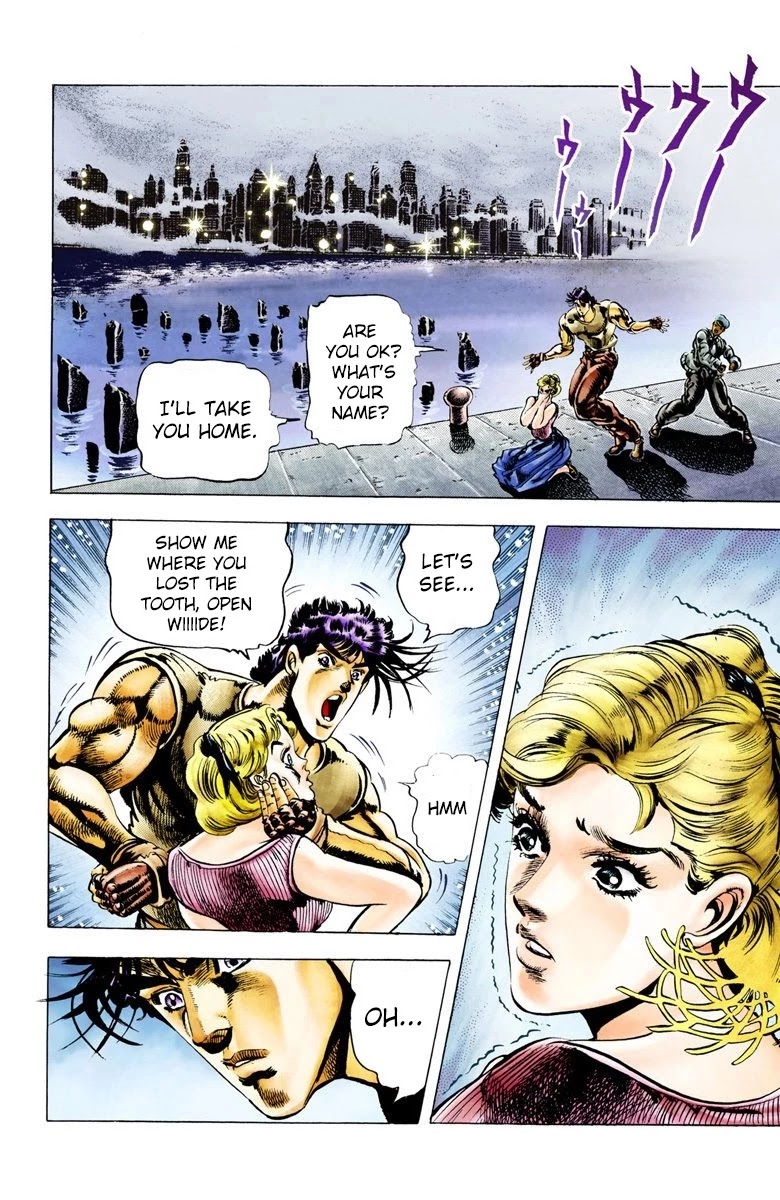 JoJo’s Bizarre Adventure Part 2 – Battle Tendency (Colored) Chapter 8 - Page 14