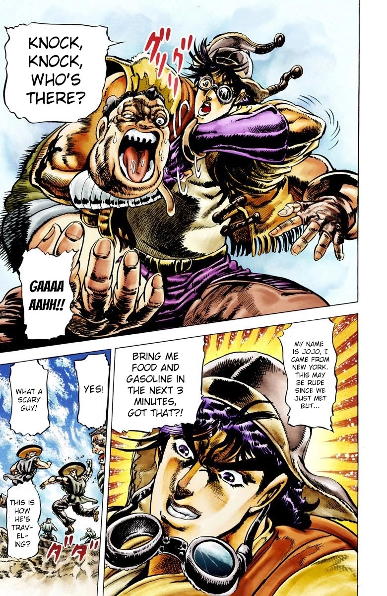 JoJo’s Bizarre Adventure Part 2 – Battle Tendency (Colored) Chapter 9 - Page 15