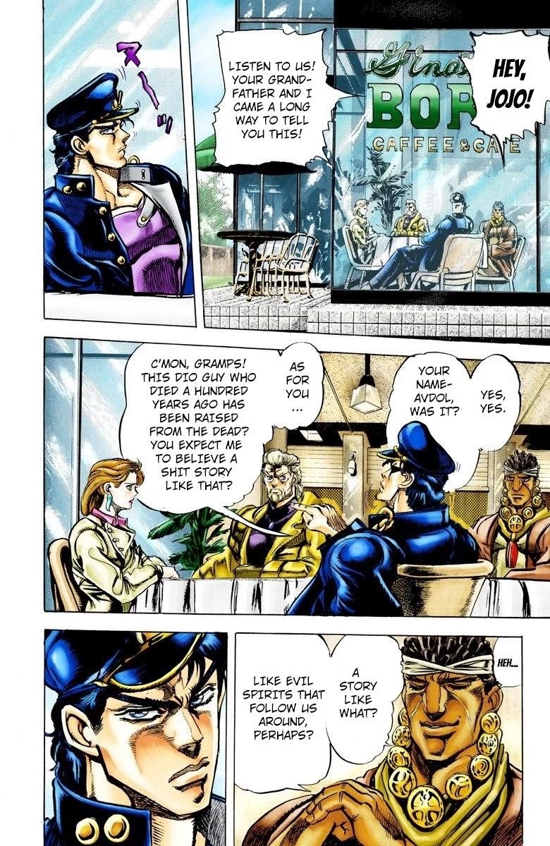 JoJo’s Bizarre Adventure Part 3 – Stardust Crusaders (Official Colored) Chapter 4 - Page 2