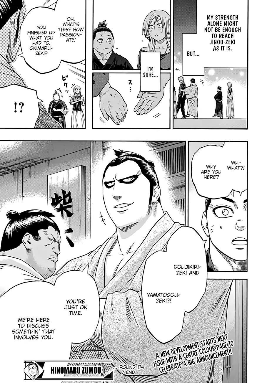 Hinomaru Sumo Chapter 174 - Page 19