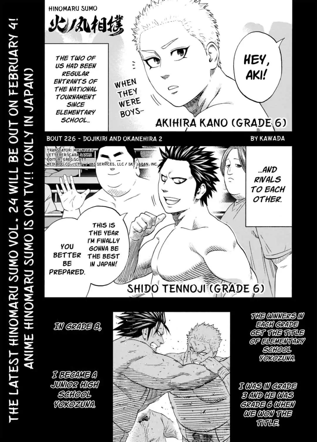 Hinomaru Sumo Chapter 226 - Page 1