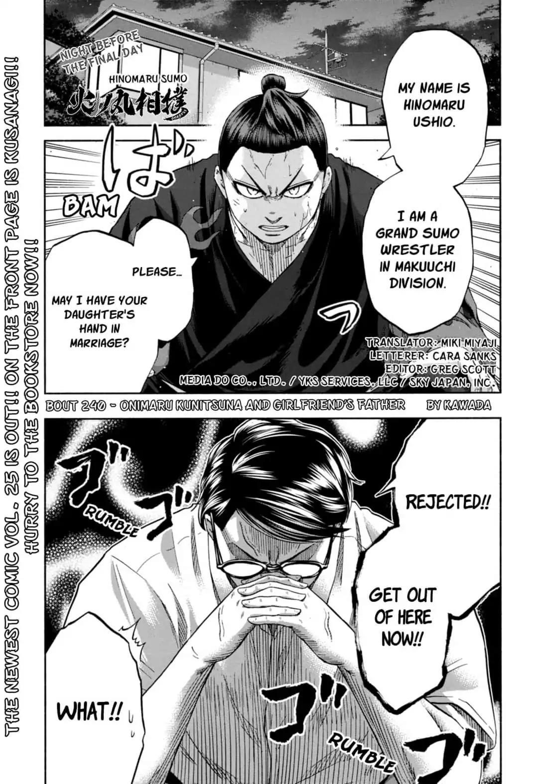 Hinomaru Sumo Chapter 240 - Page 1