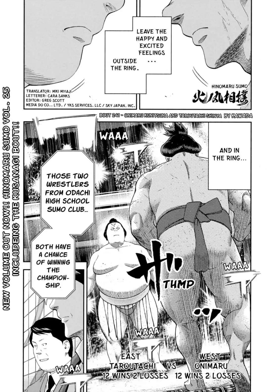 Hinomaru Sumo Chapter 241 - Page 1