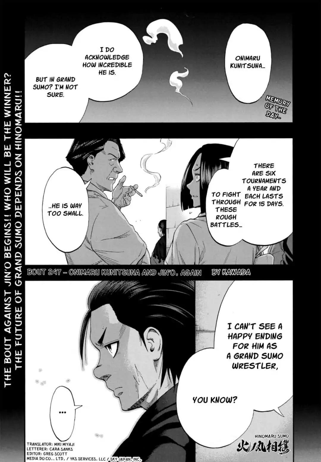 Hinomaru Sumo Chapter 247 - Page 1