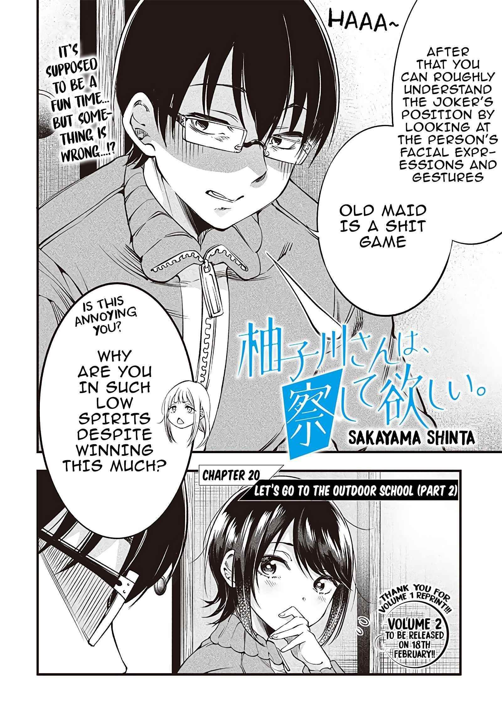 Yuzukawa-San Wa, Sasshite Hoshii Chapter 20 - Page 2