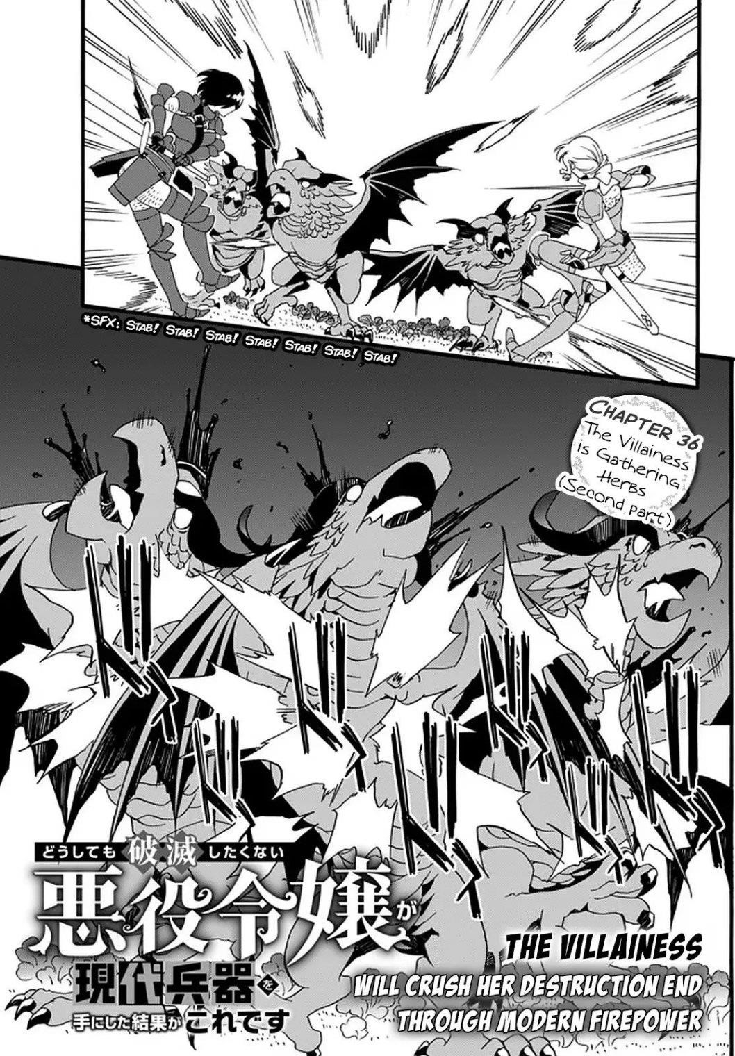 The Villainess Will Crush Her Destruction End Through Modern Firepower Chapter 35 - Page 1