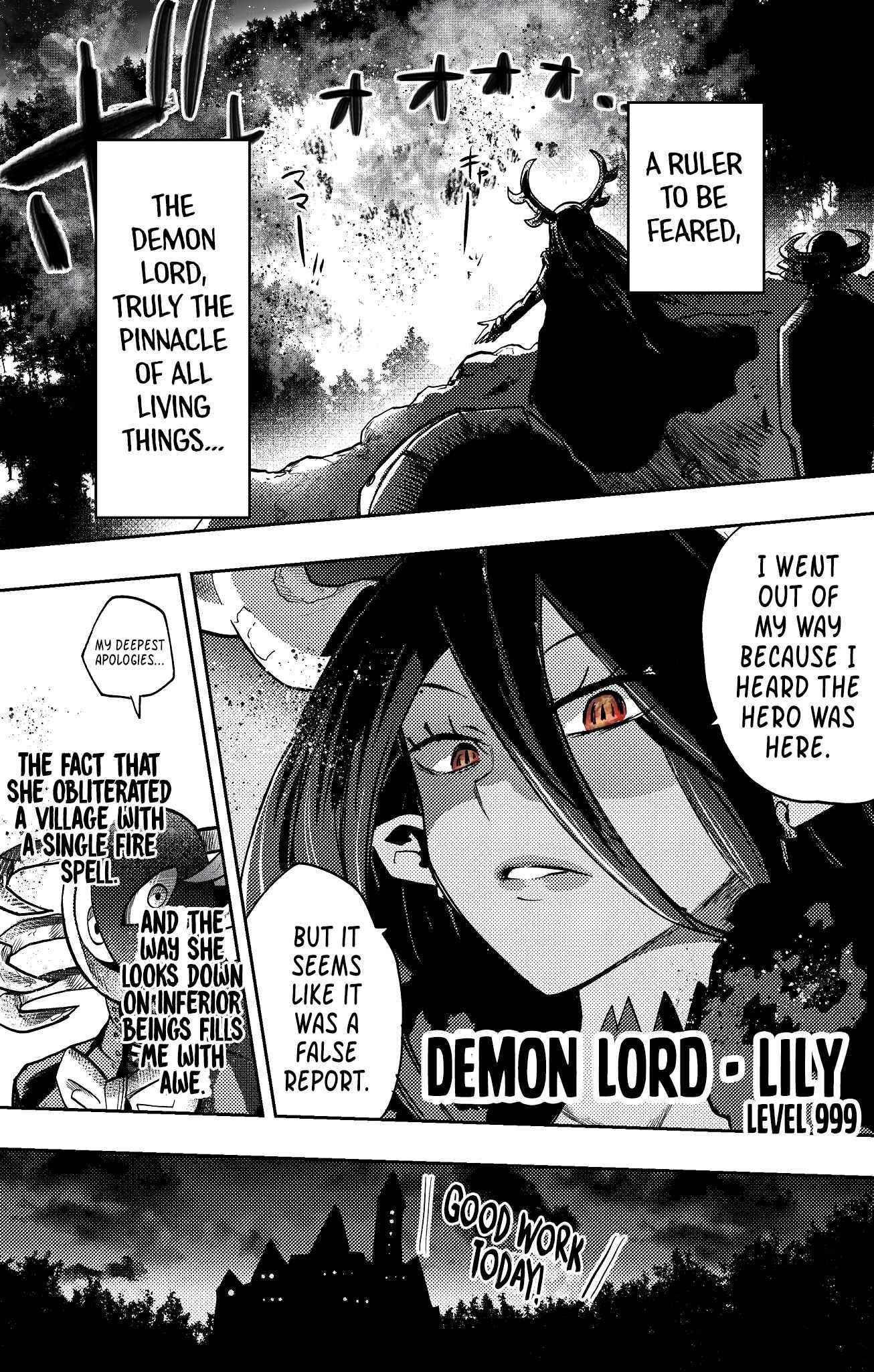 Level 999 Demon Lord and a Level 1 Slime Chapter 2 - Page 1