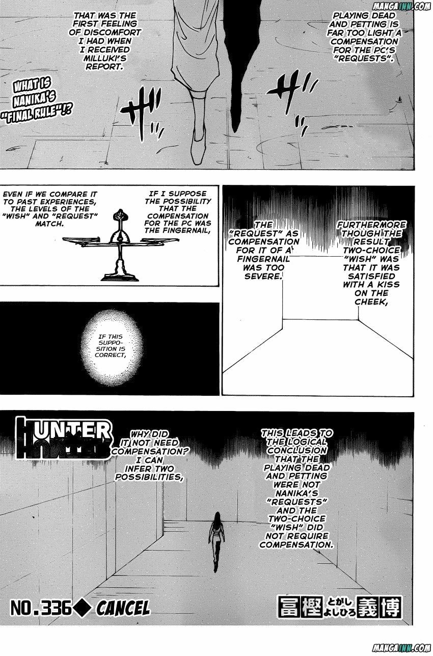 Hunter x Hunter Chapter 336 - Page 1