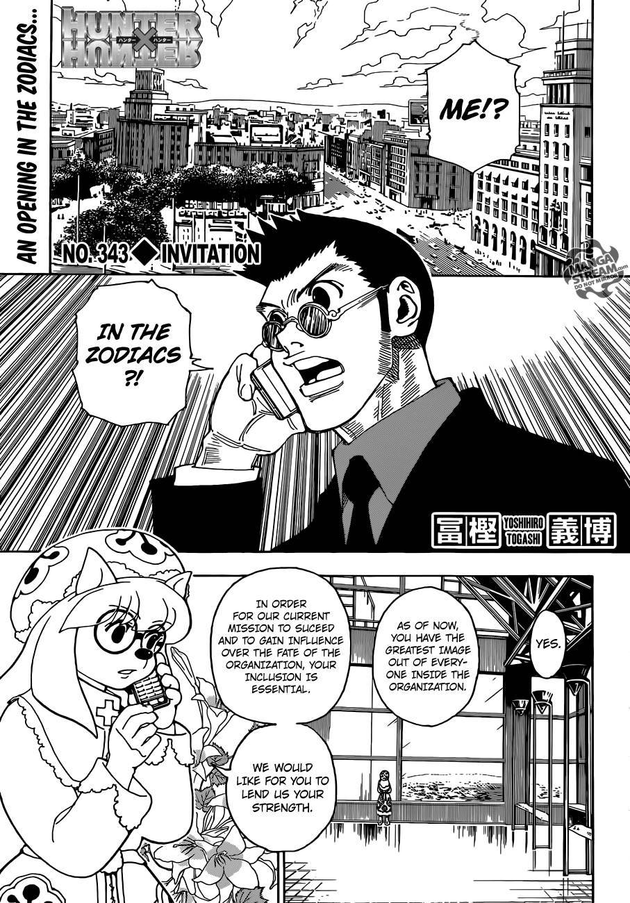 Hunter x Hunter Chapter 343 - Page 1