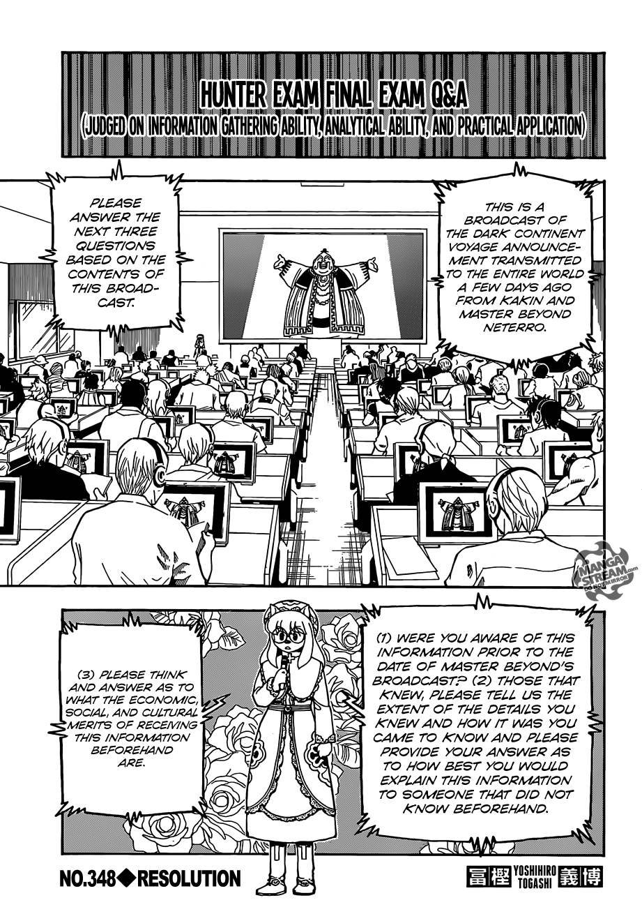 Hunter x Hunter Chapter 348 - Page 1