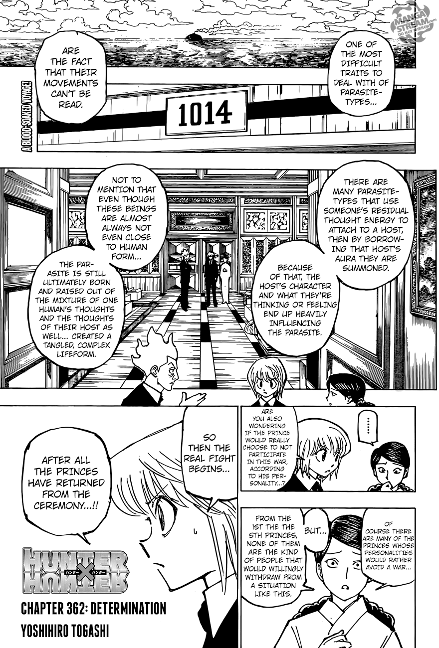 Hunter x Hunter Chapter 362 - Page 1