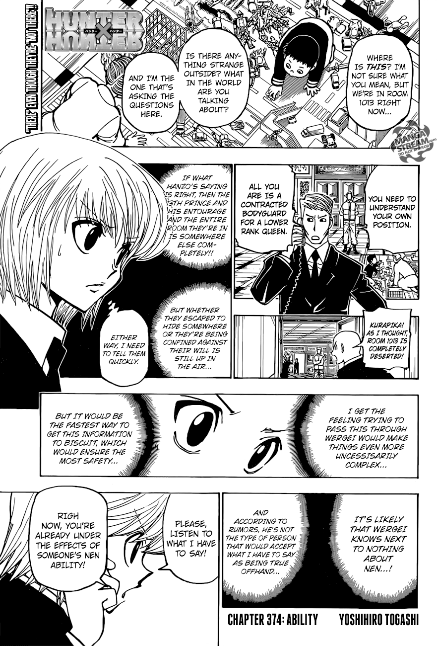 Hunter x Hunter Chapter 374 - Page 1