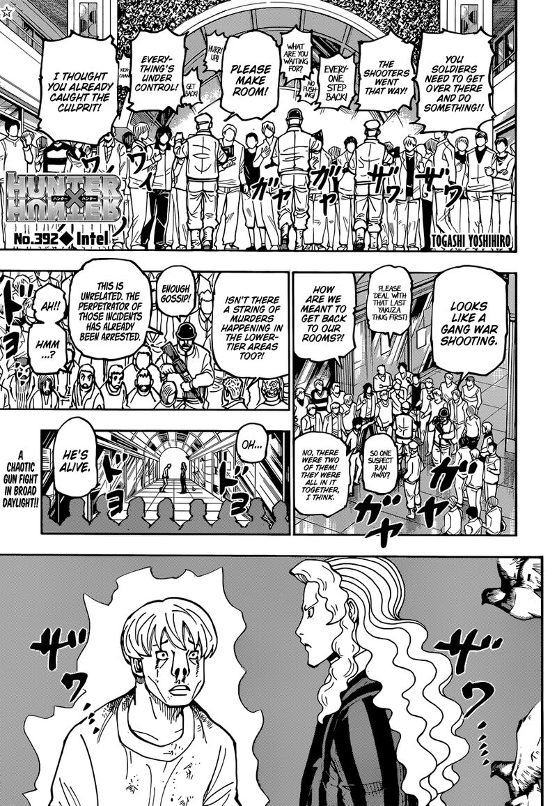 Hunter x Hunter Chapter 392 - Page 1