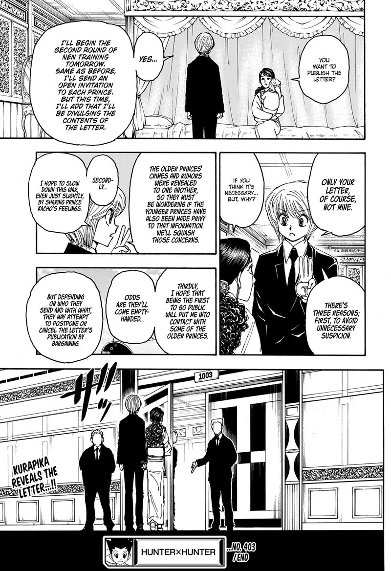 Hunter x Hunter Chapter 403 - Page 19