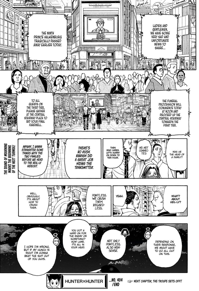 Hunter x Hunter Chapter 404 - Page 19