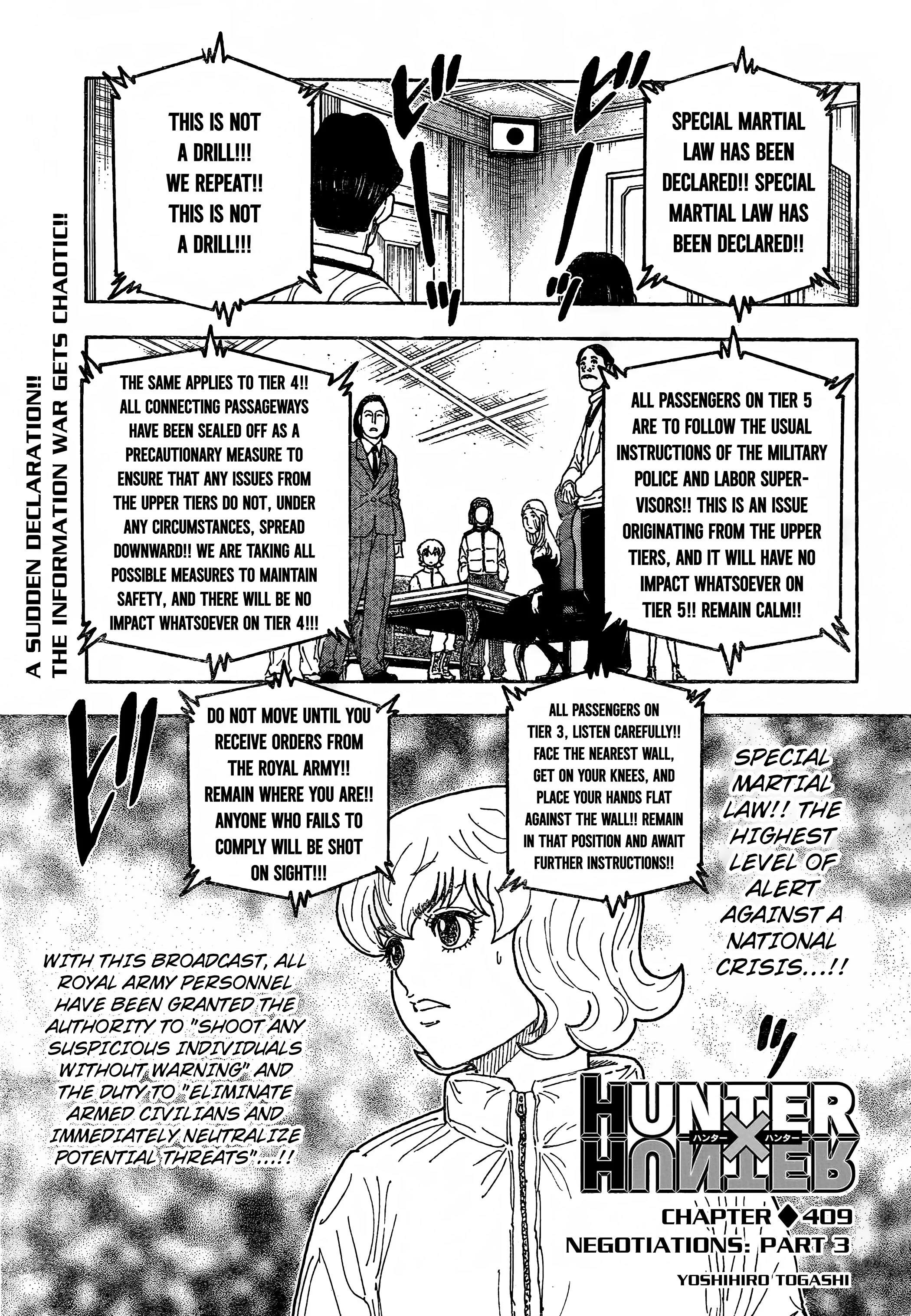 Hunter x Hunter Chapter 409 - Page 1