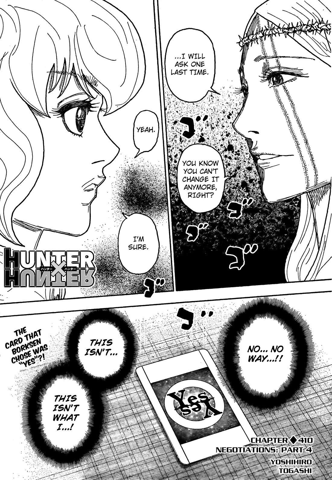 Hunter x Hunter Chapter 410 - Page 1