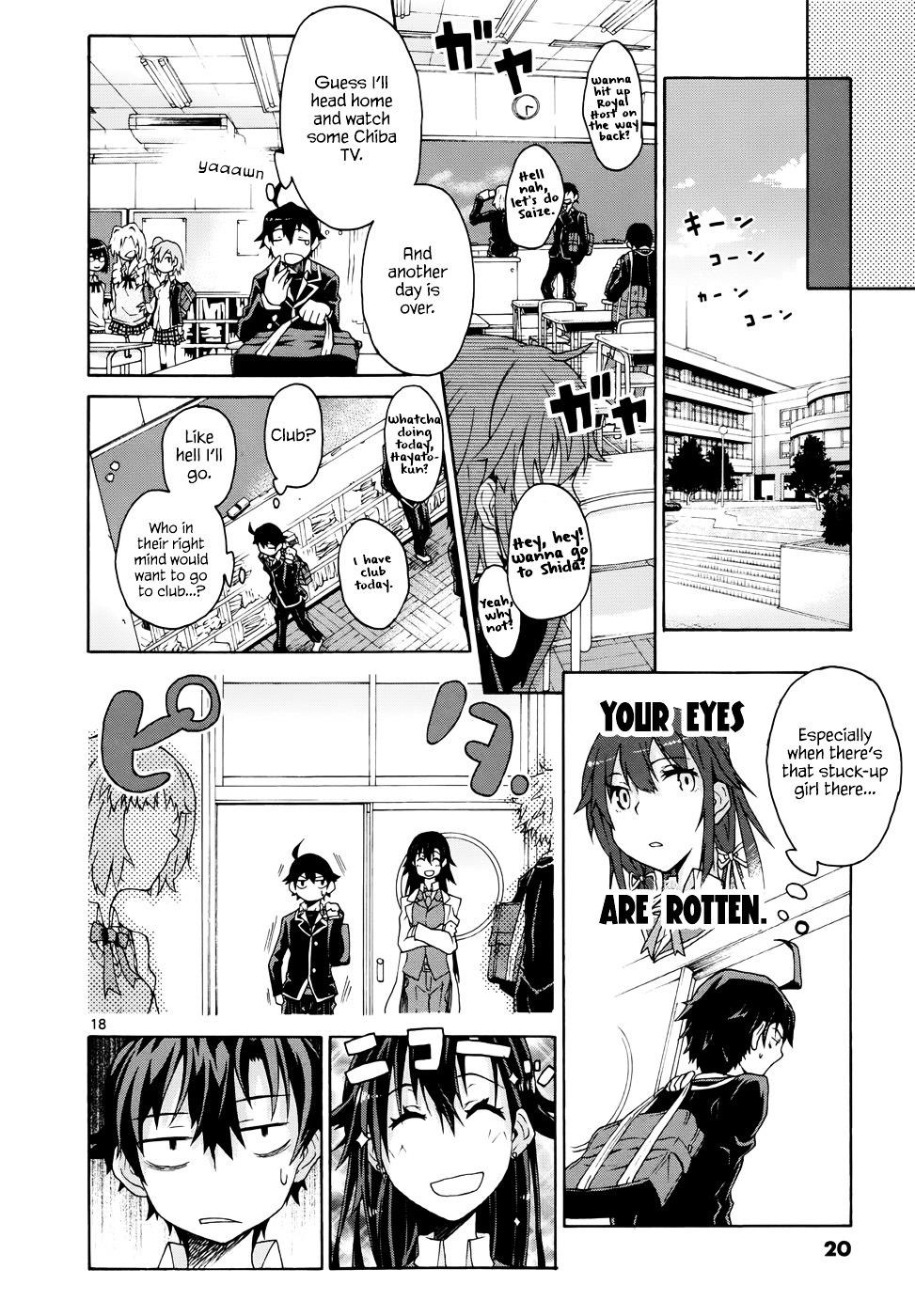 My Youth Romantic Comedy Is Wrong as I Expected @ comic Chapter 1 - Page 19