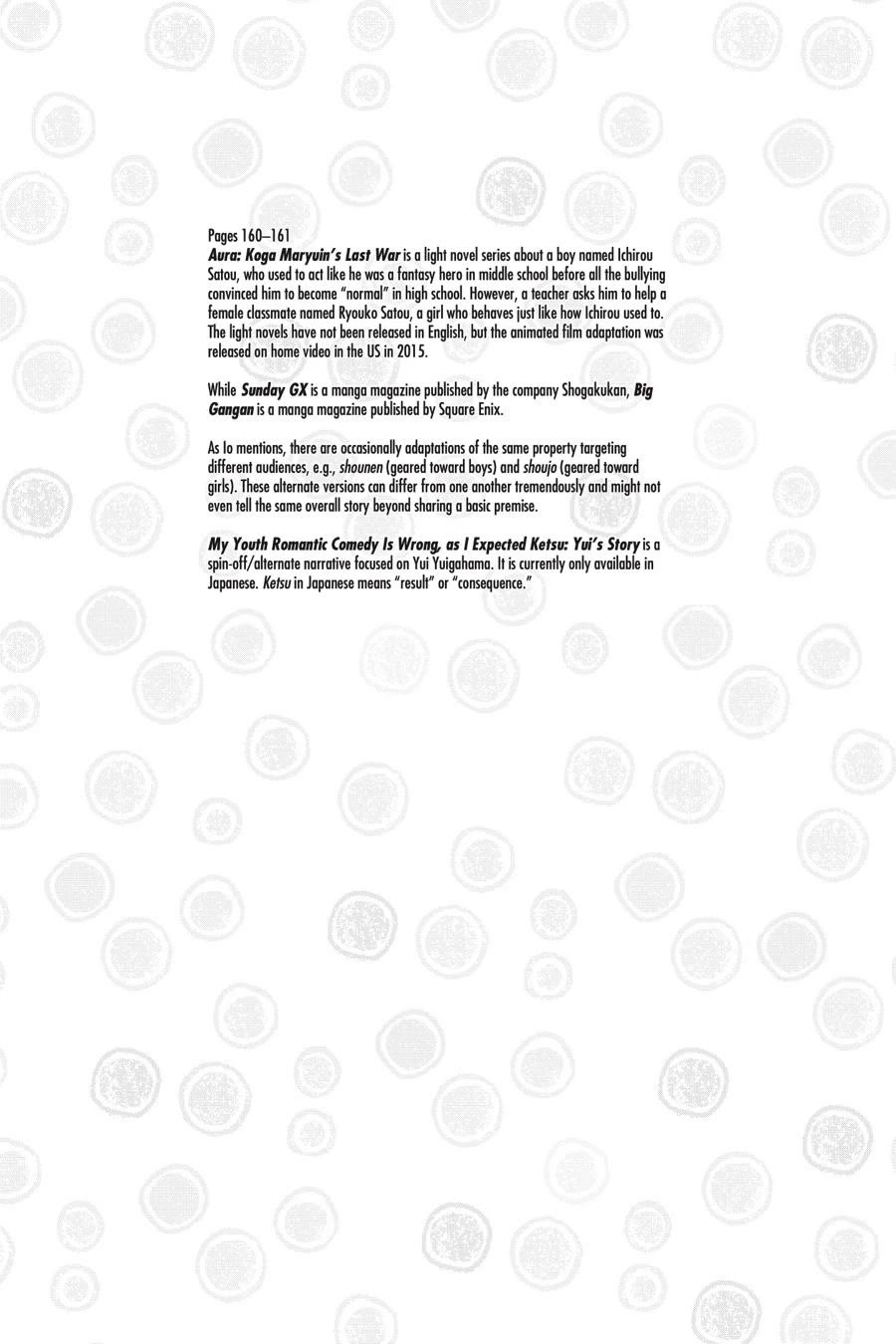 My Youth Romantic Comedy Is Wrong as I Expected @ comic Chapter 118.5 - Page 37