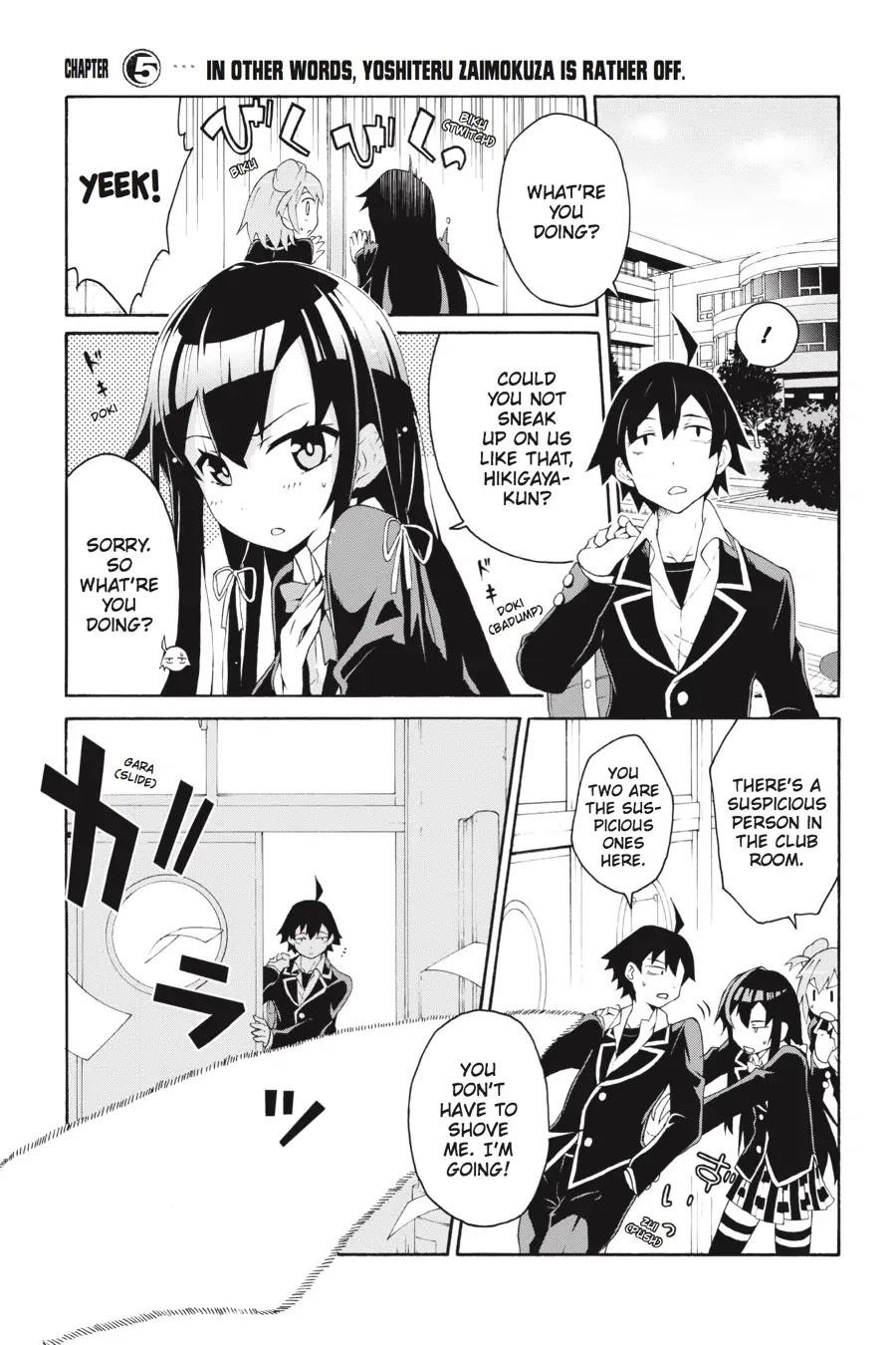 My Youth Romantic Comedy Is Wrong as I Expected @ comic Chapter 5 - Page 1