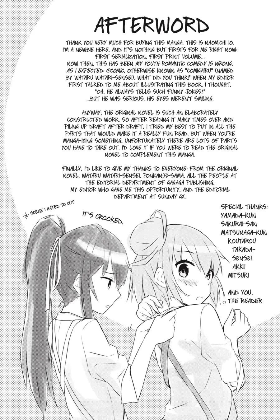My Youth Romantic Comedy Is Wrong as I Expected @ comic Chapter 5 - Page 30