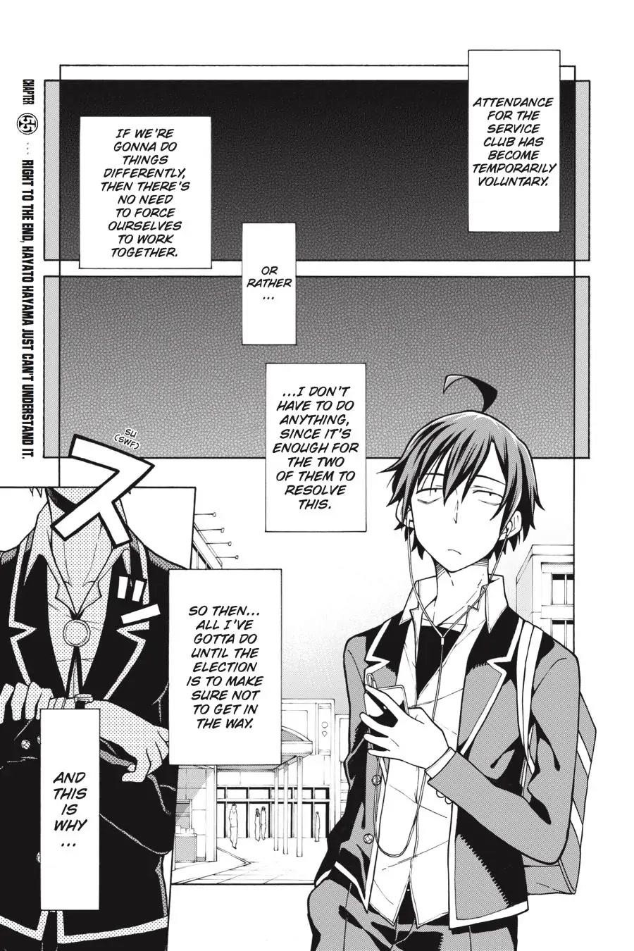 My Youth Romantic Comedy Is Wrong as I Expected @ comic Chapter 55 - Page 1