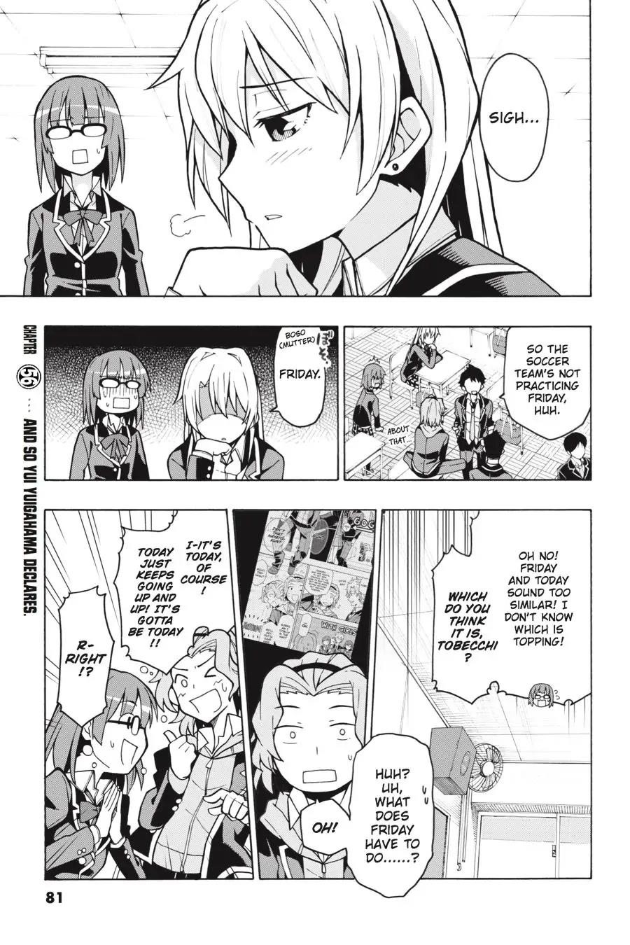 My Youth Romantic Comedy Is Wrong as I Expected @ comic Chapter 56 - Page 1