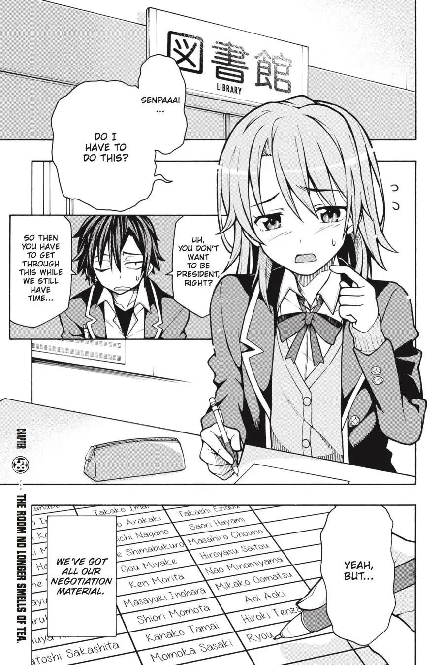 My Youth Romantic Comedy Is Wrong as I Expected @ comic Chapter 58 - Page 1